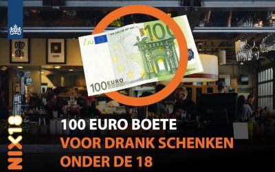 Een biertje halen voor iemand onder de 18 kost je 100 euro!